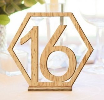 Čísla na svatební stůl