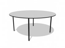 Stůl kulatý 180 cm + multon (podložka pod ubrus)