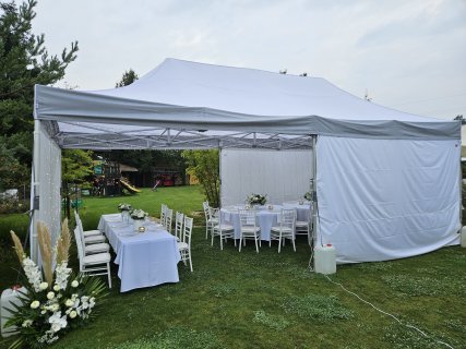 Nůžkový stan 4 x 8 m