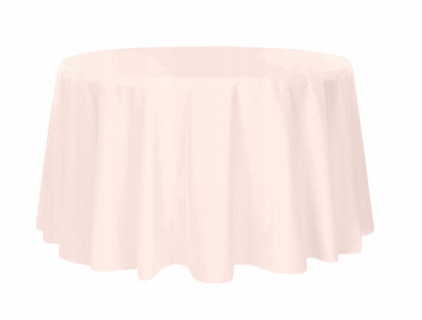 Ubrus kulatý 320 cm pudrově růžový
