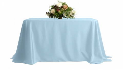 Ubrus 230 x 230 cm baby blue modrý