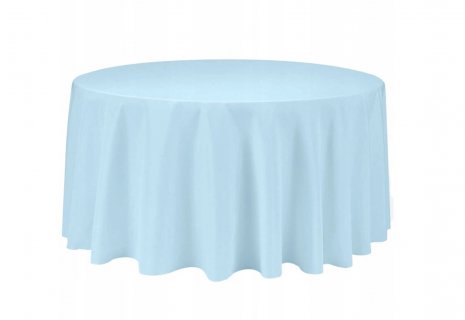 Ubrus kulatý 320 cm baby blue